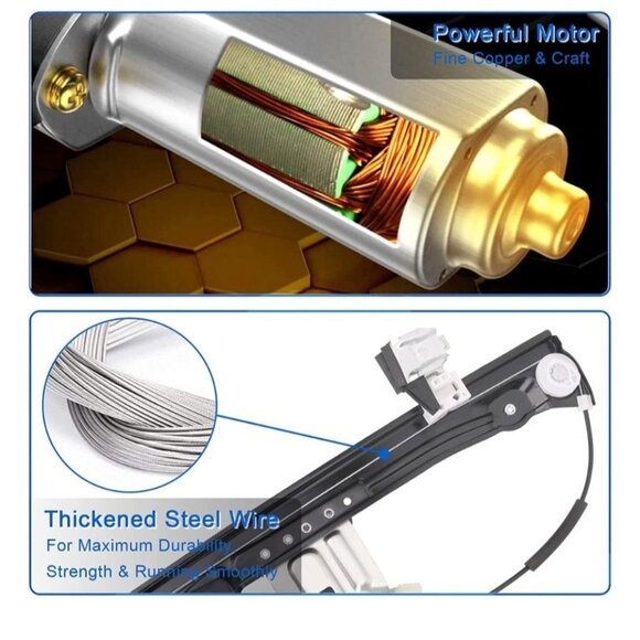 For chevrolet Cruze 2012-2015 Front Right Window Regulator w/ Motor 751-740 - Picture 6 of 6